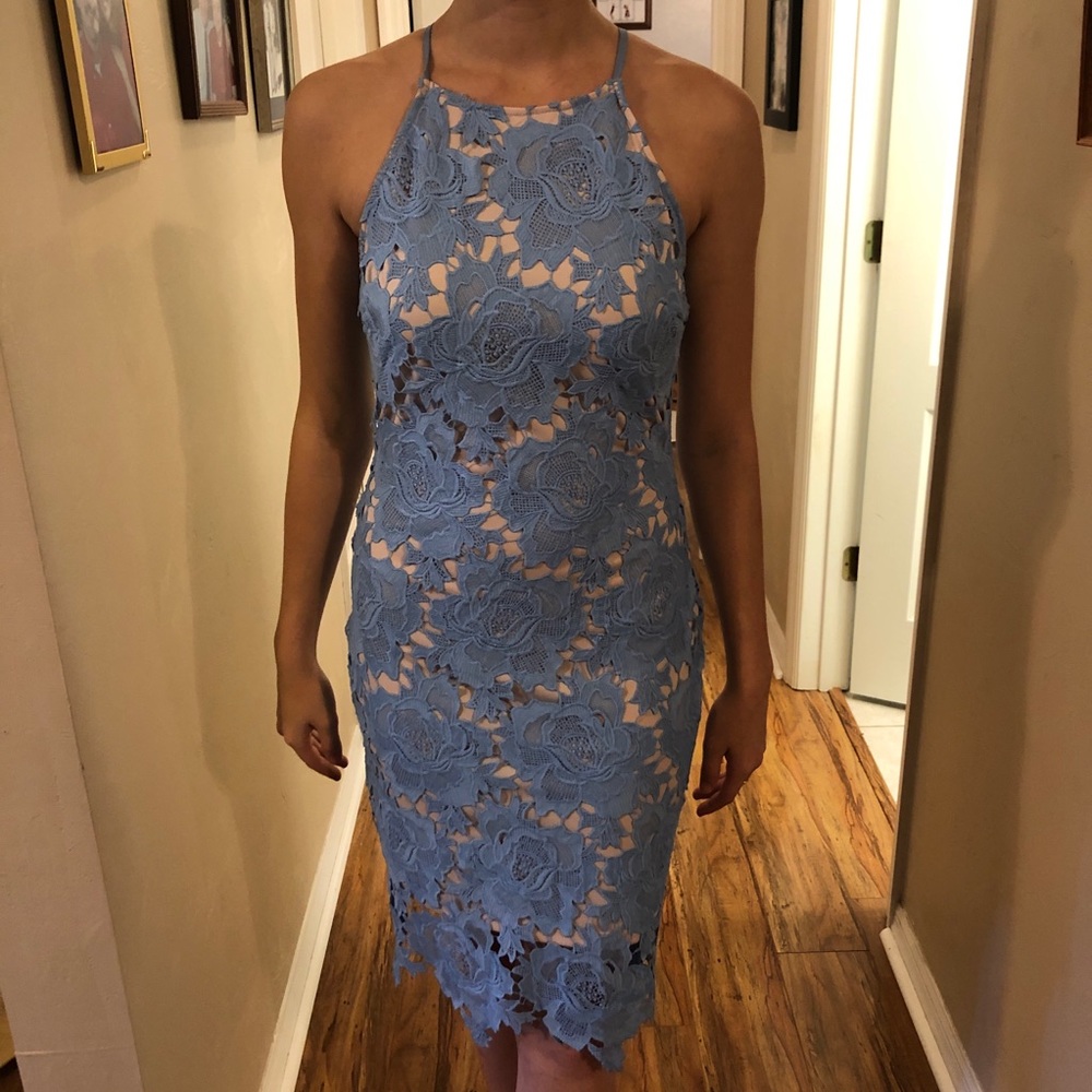 Halter style cocktail dress
